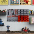 thumbnail image 2 of DURHAND 44pcs Wall Mounted Tool Organizer Storage Bin Garage Workshop Red, 2 of 10