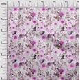 thumbnail image 3 of oneOone Georgette Viscose Fuschia Pink Fabric Florals Sewing Craft Projects Fabric Prints By Yard 42 Inch Wide, 3 of 4