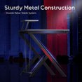 thumbnail image 2 of MOTPK 39 Inch Carbon Fiber Computer Gaming Desk with Monitor Shelf, Black, 2 of 7