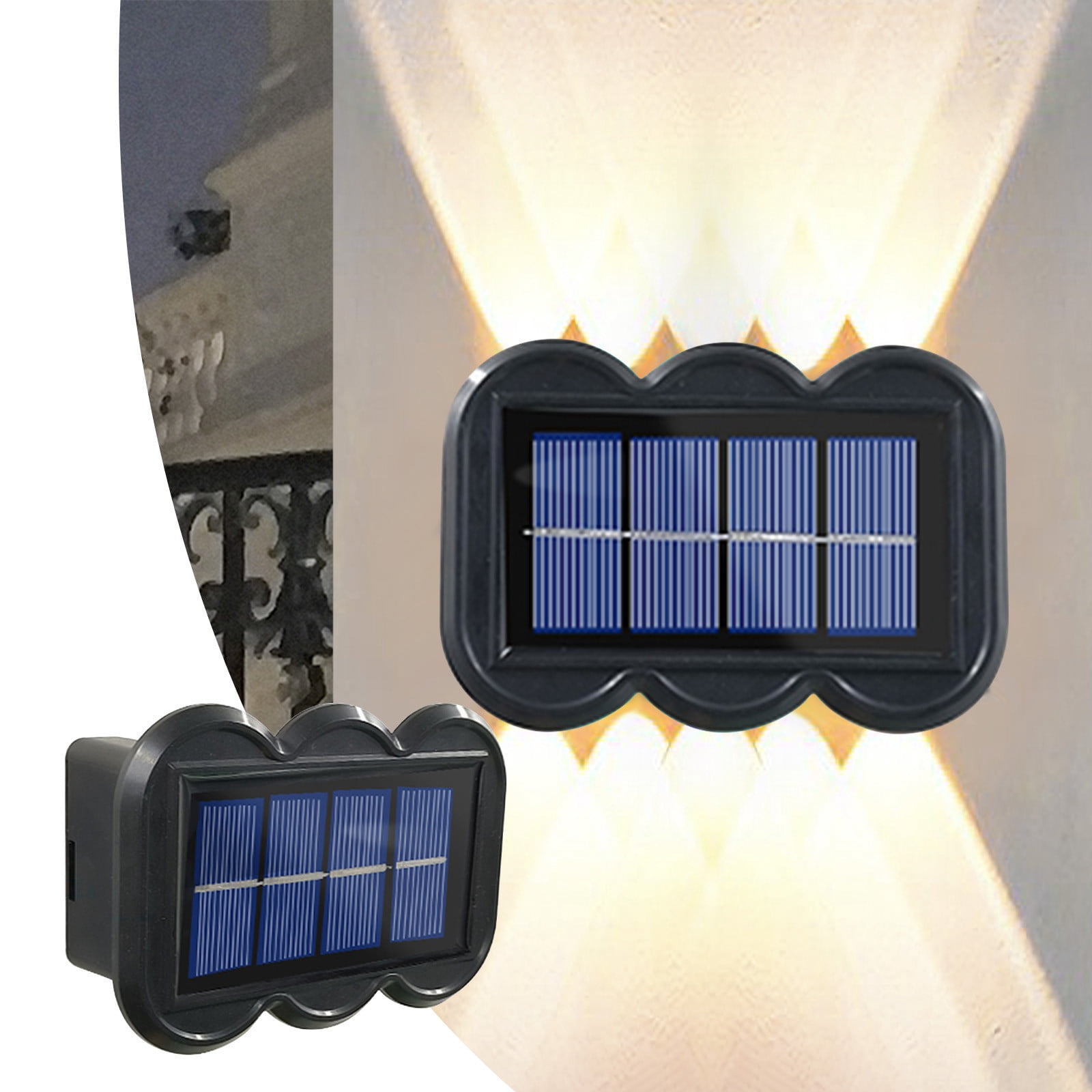 Aidoshy LED Outdoor Solar Lights, Land-scape Spotlights, Garden Lights, Wireless Solar Powered Outdoor Lights/Lighting For Yard, Walkway,Solar Street Lights Outdoor