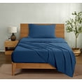 thumbnail image 4 of Mainstays Washed Ultra Soft Microfiber Bed Sheet Set, Twin-XL, Washed Indigo, 3 Piece, 4 of 12