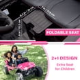 thumbnail image 2 of VOLTZ TOYS UTV 24 V pour Enfants à 2 Places - Buggy des Dunes Tout-Terrain Réaliste avec Pneus EVA, Suspension à Ressorts, Télécommande et Musique - Rose, 2 of 7