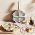 thumbnail image 5 of Rvkxad Heart-shaped Non-stick Frying Pan, Four-hole Hamburger Pancake Breakfast Pan, Skillet Griddle Cooking Pan, 5 of 5