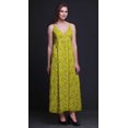 thumbnail image 4 of Bimba Robe Longue Maxi à Bretelles Spaghetti Ajustables Imprimée d'Oiseaux, Tenue de Plage d'Été - Moyen, 4 of 6