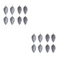 thumbnail image 3 of relayinert 8pieces Tree Decoration Eye-catching Pine Cone Decorations For Festive Dark Grey 2Set, 3 of 6