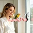 thumbnail image 4 of Parrot Window Bird Perch Strong Suction Cup Textured Resin Nail Grinding Stand for Small Birds Conure Cage Accessory, 4 of 5