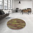 thumbnail image 4 of Ahgly Company Tapis d'Intérieur Rectangulaire de Style Transitionnel, Lavable à la Machine, Brun « Dark Golden Rod », 6 Pieds x 9 Pieds, 4 of 7