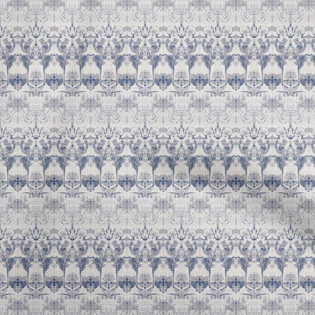 oneOone Georgette Viscose Blue Fabric Texture Fabric For Sewing Printed Craft Fabric By The Yard 42 Inch Wide