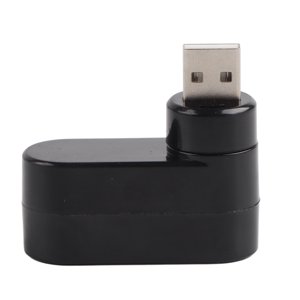 USB Ports Hubs USB 2.0 Mini Hub de l'adaptateur de Splitter rotatif pour PC Carnet de notes Ordinateur portable noir