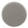 thumbnail image 3 of HomePop Pouf de Rangement Rond Transitionnel en Bois et Tissu, Gris Pâle, 3 of 8