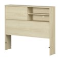 thumbnail image 2 of South Shore Noah Twin Bookcase Headboard, in Bleached Oak, 2 of 11