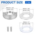 thumbnail image 2 of 2Sets Female Thread Hex Lock Nut 3/4inch (19mm) with 2 Inner Slots Stainless Steel 304 Single Hole Faucet Lock Nuts, 2 of 6