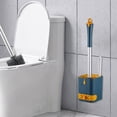 thumbnail image 1 of Multifunctional Wall Double Head Toilet Cleaning Brush Long Handle For Cleaning Without Dead Corners Built In Tray And Non Slip Base, 1 of 6