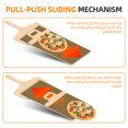 thumbnail image 3 of Sliding Pizza Peel - 12 Inch Pizza Peel with Handle and Baking Cloth, Non-stick Pizza Peel for Transferring Bread Dough, Kitchen Essential Baking Pizza Sliding Peel for Oven Use, 3 of 7