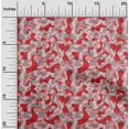 thumbnail image 2 of oneOone Cotton Poplin Red Fabric Abstract Craft Projects Decor Fabric Printed By The Yard 42 Inch Wide, 2 of 4