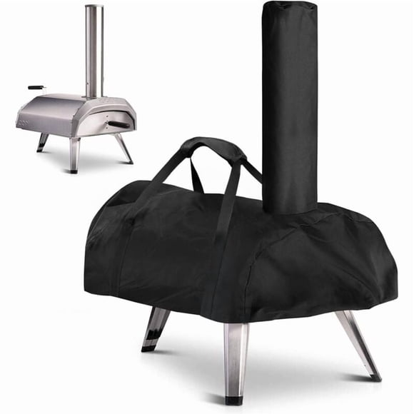 Pizza Ugnsöverdrag of the Ooni Karu 12, water-repellent, Weather-resistant, Oxfordtyg, Pizza, Ugnsöverdrag, Black, 81 x 42 x 21 cm, Ooni Karu 12-max