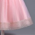 thumbnail image 4 of MeetoTime Robe de Princesse pour Filles Sans Manches à Volants en Dentelle Col Rond Broderie en Maille Performance 7-13 Ans Vêtements pour Enfants, 4 of 5