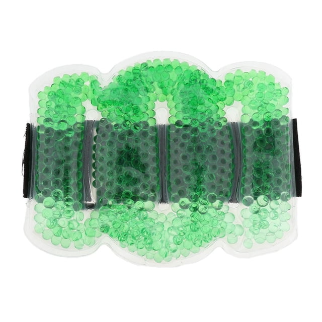 Reusable Gel Beads Hot Cold Compress Ice Pack Elbow Wrist Muscle Wrap Green