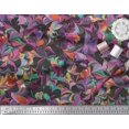 thumbnail image 2 of Soimoi Modal Satin Fabric Abstract Color Block Decor Fabric Printed Yard 42 Inch Wide, 2 of 3