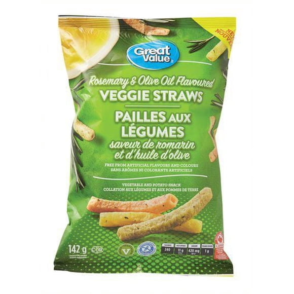 Great Value Rosemary & Olive Oil Flavoured Veggie Straws