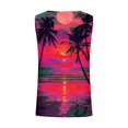 thumbnail image 5 of lSLJS Women Floral Printing Tank Round-Neck Sleeveless Block Tunic Tee Tops, Womens Tank Tops, 5 of 5