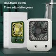 thumbnail image 4 of Spray Misting Fan 3 Gear Handheld Rechargeable Portable Travel Air Fans Moisturizing Cooling Humidifier Personal Mister White, 4 of 9