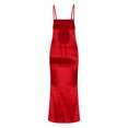 thumbnail image 3 of XZNGL Robe d'Été Ample pour Femmes Robe d'Été pour Femmes à Bretelles en Soie et Satin Queue de Poisson Ample et Confortable Robe Ample pour Femmes Été, 3 of 7