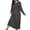 Black, variant on Womens Long Sleeve Nightgown Casual Crewneck Polka Dot Sleep Tshirts Dress Sleepwear Soft Pullover Nightdress Navy, XL