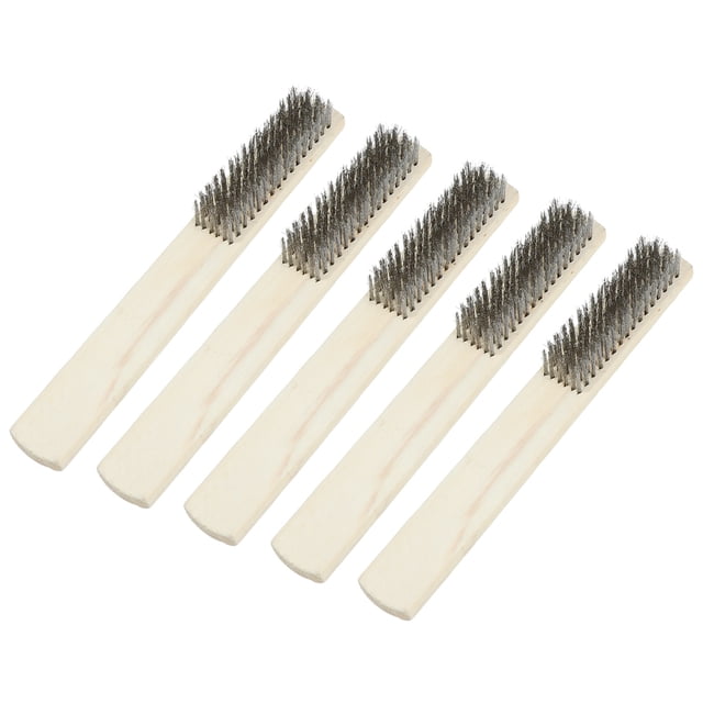 MasteelfCA 5PCS Stainless Steel Brush Metal Surface Cleaning Brush Durable Tools for Paint Removal Cleaning Rust