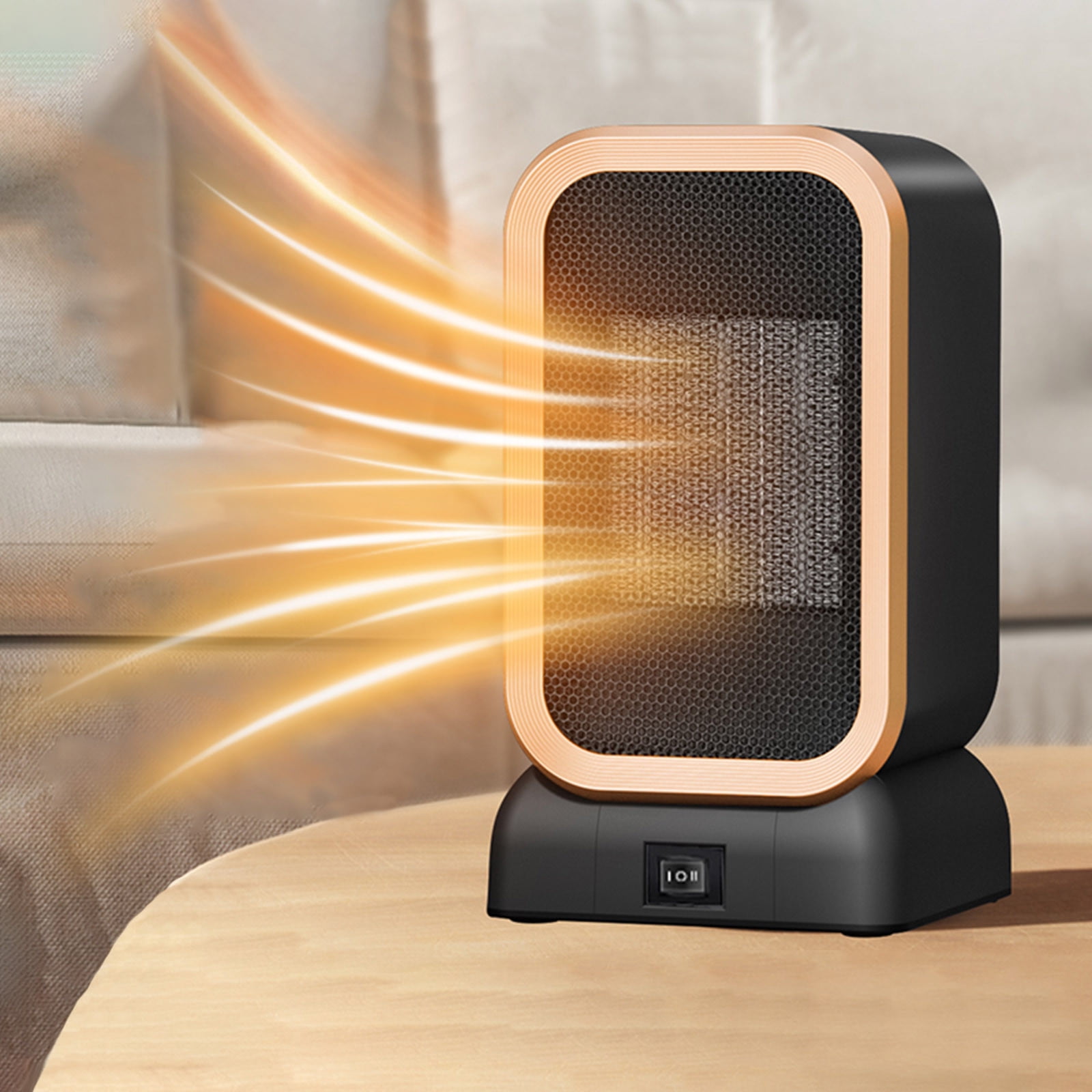 PEONAVET Heater Heater Heater Heater Desktop Office Home Heater, Small Heater, Student Dormitory Gift Heater