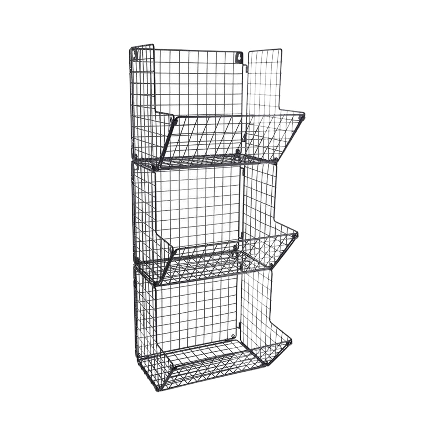 pitrice Étagère de Rangement en Métal en Acier Inoxydable à Grande Capacité pour Garde-Manger, Organiseur de Boissons pour Garde-Manger, Trois Couches