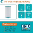 thumbnail image 4 of Hurricane HF4H21-01 Advanced Pool and Spa Filter Cartridge Replacement, White, 4 of 7