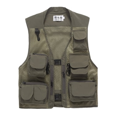 Fishing Vest Photography Jacket Sailing Waistcoat Travel Gilet XXXL