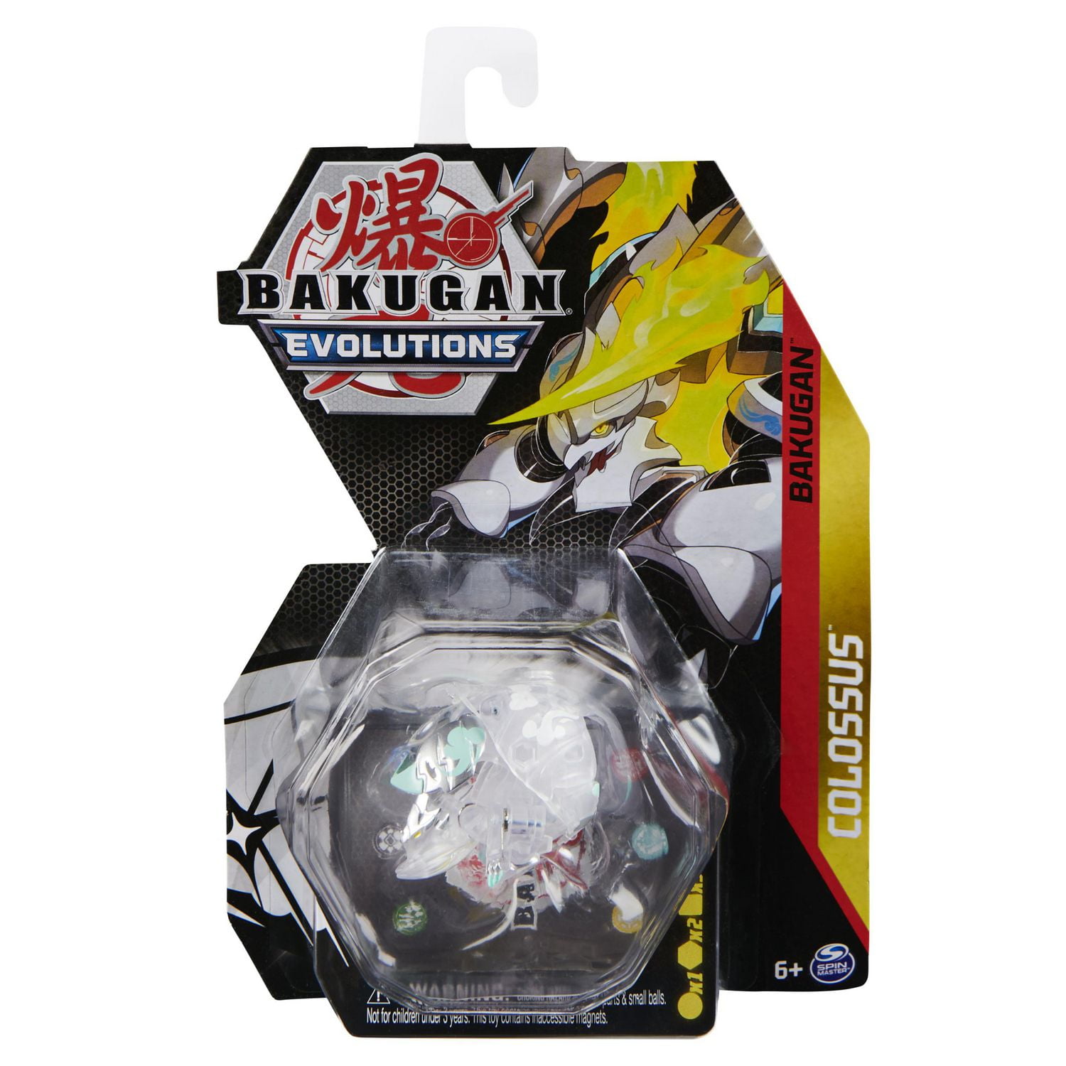 Bakugan Evolutions, Colossus, Figurine articulée de 5,1 cm et carte à collectionner, jouets pour garçons à partir de 6 ans