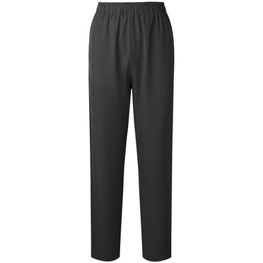 Pisexur Pantalon de Sarrau pour Femmes, Couleur Unie, Taille Élastique, Jogger de Soins Infirmiers pour Femmes, Pantalon de Yoga Ample Décontracté, Pantalon de Travail à Jambe Droite avec Poche