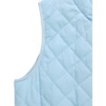 thumbnail image 4 of INSPIRE CHIC Gilets d'Extérieur pour Femmes Col Montant Gilet Rembourré Gilet à Fermeture Éclair TP Bleu Pâle, 4 of 6