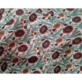 thumbnail image 4 of oneOone Silk Tabby Fabric Leaves & Floral Block Decor Fabric Printed BTY 42 Inch Wide, 4 of 4