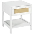 thumbnail image 1 of HOMCOM Table de Chevet Étroite, Table de Chevet avec Tiroir et Rangement, 1 of 10