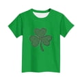 thumbnail image 4 of Chandail à Manches Courtes pour Garçons, Imprimé de la Saint-Patrick, T-Shirt Décontracté à Col Rond, Haut à Manches Courtes, 95 % Polyester 5 % Élasthanne, 4 of 6