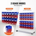 thumbnail image 3 of VEVOR Plastic Storage Bin, (5-Inch x 4-Inch x 3-Inch), Hanging Stackable Storage Organizer Bin, Blue/Red, 24-Pack, Heavy Duty Stacking Containers for Closet, Kitchen, Office, or Pantry Organization, 3 of 9