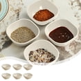 thumbnail image 1 of Fridja Home Decor Clearance 4 Inches Square Seasoning Plates 6 Boxed Wheats Straw Plates Sauces Plates, 1 of 6