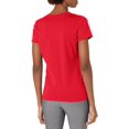 thumbnail image 4 of Hanes Womens X-Temp V-Neck T-Shirt, 2XL, Deep Red, 4 of 4