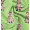 thumbnail image 1 of Soimoi Green Poly Georgette Fabric Pig Animal Printed Craft Fabric by the Yard 52 Inch Wide, 1 of 5