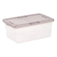thumbnail image 2 of IRIS 16 L Plastic Storage Bins with Lids Stackable Storage Containers Totes 8 Pack, 2 of 9