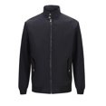 thumbnail image 1 of Pisexur Plus Size Jackets for Men Man Solid Color Zipper Pockets Stand Collar Hoodie Coat Fall Jackets Windbreaker Jackets, 1 of 9