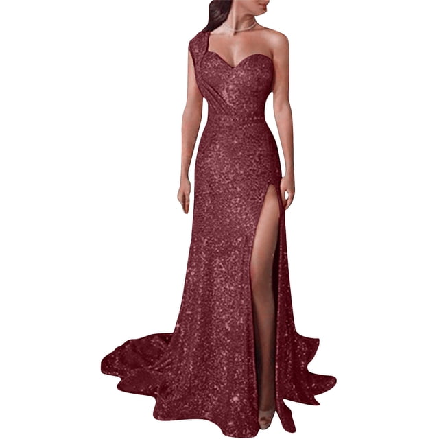 TIMIFIS Women's Sequined Sleeveless Party Cocktail Evening Prom Gown Mermaid Maxi Long DressFall