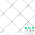 thumbnail image 2 of Novelty Lights 4x6 Green LED Net Lights, 100 Bulbs, White Wire, Outdoor, 2 of 5