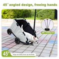 thumbnail image 3 of Poussette mini Pliable pour Chien, Équipée d'Une Corde de Sécurité, d'Un Panier de Rangement et d'Un Coussin de Siège Intégré, avec Poignée Rétractable, Convient aux Voyages, au Magasinage, à la Marche et aux Jeux, 3 of 18