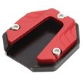 thumbnail image 3 of Motorcycle Side Stand Plate Pad, Kickstand Extender Foot Side Stand Anodic Oxidation Coloring Wear Resistant Universal  For Outdoor  Black,Red,Blue, 3 of 8