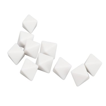 Dice Set, Blank  DIY 8 Sided Dice  For Math Teaching